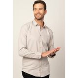 Tudors 26467 Modern Fit Uzun Kol Armürlü Kravatlık Erkek Gömlek