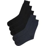Tudors 5'li Siyah-Lacivert Klasik Erkek Çorap - Siyah - Lacivert - 40 - 45