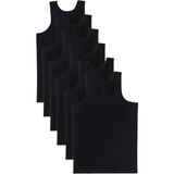 Tudors 6 Adet Compact Penye Siyah Erkek Atlet %100 Pamuk Standart Fit Normal Kesim 6'lı Paket