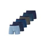 TUDORS 6'lı Pamuklu Likralı Esnek Kumaş Premium Boxer, XL, Premium Seri, Lacivert1-Mavi1-Kahverengi1, erkek