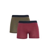 TUDORS Boxer 2'li Pamuklu Likralı Esnek Kumaş Multi Renk Boxer, 2XL, Çok Renkli, erkek