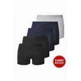 TUDORS Boxer 5'li Pamuklu Likralı Esnek Kumaş Multi Renk, 2XL, 5'li Pamuklu Likralı Esnek Kumaş Boxer, Multi1, erkek