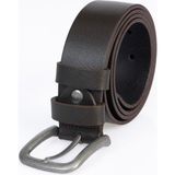Tudors Erkek %100 Hakiki Deri 4 cm Spor Kahverengi Kemer - XL
