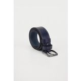 Tudors Erkek %100 Hakiki Deri 4 cm Spor Lacivert Kemer
