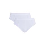 Tudors Erkek 2'Li Paket Likralı Bambu Slip Külot,Beyaz S