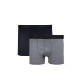Tudors Erkek 2'Li Pamuk Likralı Esnek Kumaş Boxer,Multi 2Xl 2007004060090