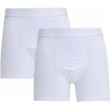 Tudors Erkek 2'li Pamuk Likralı Premium Seri Esnek Kumaş Beyaz Boxer - XL