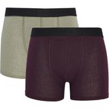 Tudors Erkek 2'li Pamuklu Likralı Esnek Kumaş Boxer - 2XL - Renkli