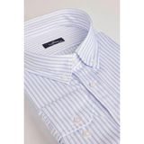 Tudors Erkek Big Size Büyük Beden Uzun Kollu Çizgili Gömlek - 3XL - Multicolor