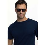 Tudors Erkek Bisiklet Yaka Slim Fit Pamuklu Örme Triko Tişört