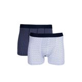 Tudors Erkek Boxer, 2'li Paket, Pamuk Likralı, Premium Seri, Esnek Kumaş, Multi Renk, S Beden