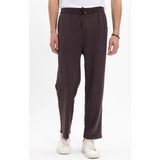 Tudors Erkek Kahverengi Baggy Fit Rahat Kesim Modal Kumaş Soft Doku Beli Bağcıklı Yan Cepli Eşofman Altı - 2XL