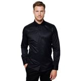Tudors Erkek Modern Slim Fit Düz Saten Pamuklu Lacivert Gömlek,Lacivert3 2Xl