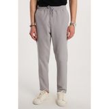 Tudors Erkek Regular Fit Beli Lastikli Bağcıklı Jogger Gri Pantolon Rahat Kesim Yan Cepli - 32