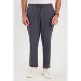 Tudors Erkek Regular Fit Beli Lastikli Bağcıklı Jogger Koyu Gri Pantolon Rahat Kesim Yan Cepli - 31