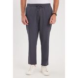 Tudors Erkek Regular Fit Beli Lastikli Bağcıklı Jogger koyu Gri Pantolon Rahat Kesim Yan Cepli - 33