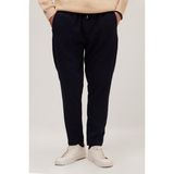Tudors Erkek Regular Fit Beli Lastikli Bağcıklı Jogger lacivert Pantolon Rahat Kesim Yan Cepli - Lacivert1 - 36