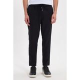 Tudors Erkek Regular Fit Beli Lastikli Bağcıklı Jogger Pantolon Rahat Kesim Yan Cepli,Siyah 34