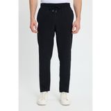 Tudors Erkek Regular Fit Beli Lastikli Bağcıklı Jogger Siyah Pantolon Rahat Kesim Yan Cepli