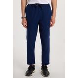 Tudors Erkek Regular Fit Beli Regular Fit Lastikli Bağcıklı Jogger Lacivert Pantolon Rahat Kesim Yan Cepli - 33