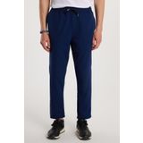 Tudors Erkek Regular Fit Beli Regular Fit Lastikli Bağcıklı Jogger Lacivert Pantolon Rahat Kesim Yan Cepli