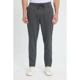 Tudors Erkek Regular Fit Klasik Kesim Beli Lastikli Bağcıklı Koyu Gri Jogger Pantolon