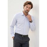 Tudors Erkek Regular Fit Klasik Kesim Oversize %100 Pamuk Keten Doku Mavi Gömlek
