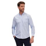 Tudors Erkek Regular Fit Klasik Kesim Premium Oxford %100 Pamuk Mavi Gömlek - 2XL