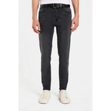Tudors Erkek Regular Fit Normal Kesim Denim Yıkamalı Düz Paça Gri Jean Kot Pantolon - 33