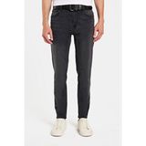 Tudors Erkek Regular Fit Normal Kesim Denim Yıkamalı Düz Paça Gri Jean Kot Pantolon - 36