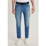 Tudors Erkek Regular Fit Normal Kesim Denim Yıkamalı Düz Paça Mavi Jean Kot Pantolon