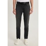 Tudors Erkek Regular Fit Normal Kesim Denim Yıkamalı Düz Paça Siyah Jean Kot Pantolon - 31