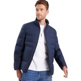 Tudors Erkek Regular Fit Normal Kesim Kaz Tüyü Çift Cepli Fermuarlı Sıcak Tutan Lacivert Mont - 2XL