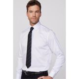 Tudors Erkek Regular Fit Rahat Kesim Beyaz Non-Iron Pamuklu Belgeli Ütü Gerektirmez Gömlek - 2XL