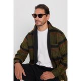 Tudors Erkek Relax Fit Rahat Kesim Tek Cepli Kareli Kışlık Oduncu Gömlek - Multicolor