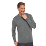 Tudors Erkek Slim Fit Bisiklet Yaka Kendinden Desenli Triko Kazak,Gri S