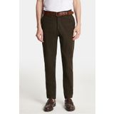Tudors Erkek Slim Fit Chino Esnek Yandan Cepli Önü Fermuarlı Pamuklu Dokulu Haki Pantolon