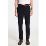 Tudors Erkek Slim Fit Chino Esnek Yandan Cepli Önü Fermuarlı Pamuklu Dokulu Lacivert Pantolon