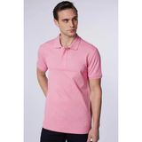 Tudors Erkek Slim Fit Dar Kesim %100 Pamuk Düz Pike Lila Polo Yaka Tişört - 2XL