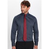Tudors Erkek Slim Fit Dar Kesim %100 Pamuk Koton Saten Premium Seri Antrasit Gömlek