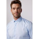 Tudors Erkek Slim Fit Dar Kesim %100 Pamuk Koton Saten Premium Seri Mavi Gömlek - XL