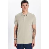 Tudors Erkek Slim Fit Dar Kesim %100 Pamuk Taş Polo Yaka Tişört - 2XL