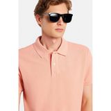 Tudors Erkek Slim Fit Dar Kesim %100 Pamuk Yavruağzı Polo Yaka Tişört