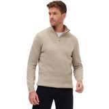 Tudors Erkek Slim Fit Dar Kesim Armürlü Fermuarlı Dik Yaka Kazak,Taş1 M