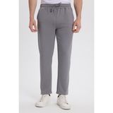 Tudors Erkek Slim Fit Dar Kesim Beli Bağcıklı 3 Cepli Geniş Paça Açık Füme Eşofman Altı