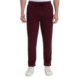 Tudors Erkek Slim Fit Dar Kesim Beli Bağcıklı 3 Cepli Geniş Paça Bordo Eşofman Altı - XL