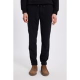Tudors Erkek Slim Fit Dar Kesim Beli Lastikli Bağcık Detaylı Siyah Pantolon