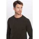 Tudors Erkek Slim Fit Dar Kesim Bisiklet Yaka Antrasit Triko Kazak - 2XL