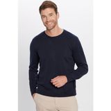 Tudors Erkek Slim Fit Dar Kesim Bisiklet Yaka Lacivert Triko Kazak - 2XL