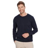 Tudors Erkek Slim Fit Dar Kesim Bisiklet Yaka Lacivert Triko Kazak,Lacivert1 L